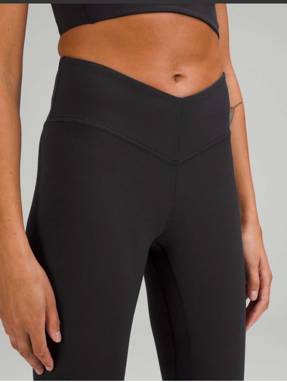 lululemon athletica V-Waist Black High-Rise Leggings